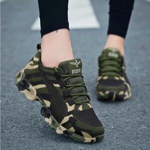 Camouflage Unisex Breathable Mesh Athletic Sneakers